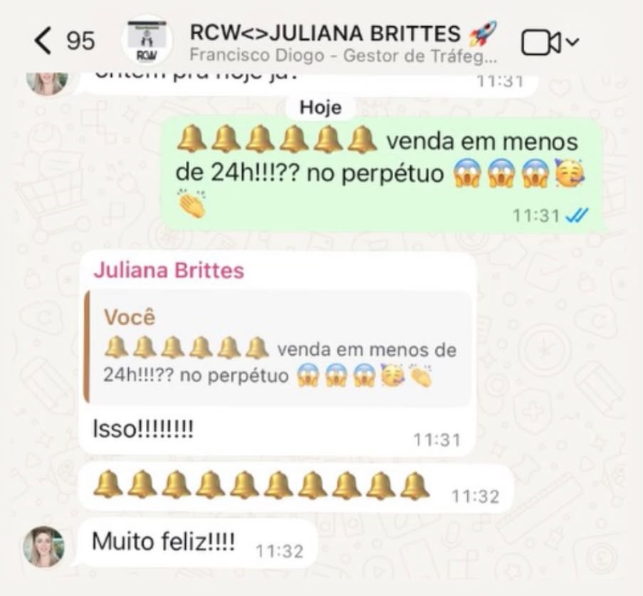 Depoimento Juliana Brittes - venda em menos de 24h