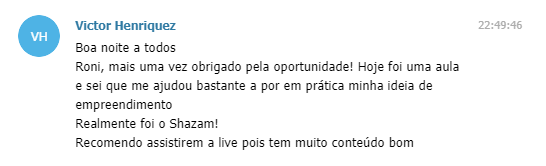 Depoimento Victor Henriquez sobre a mentoria