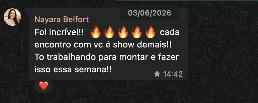 Depoimento Nayara Belfort - foi incrível