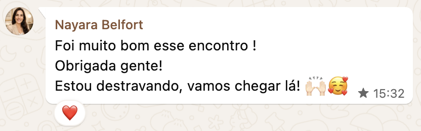 Depoimento Nayara Belfort - destravando